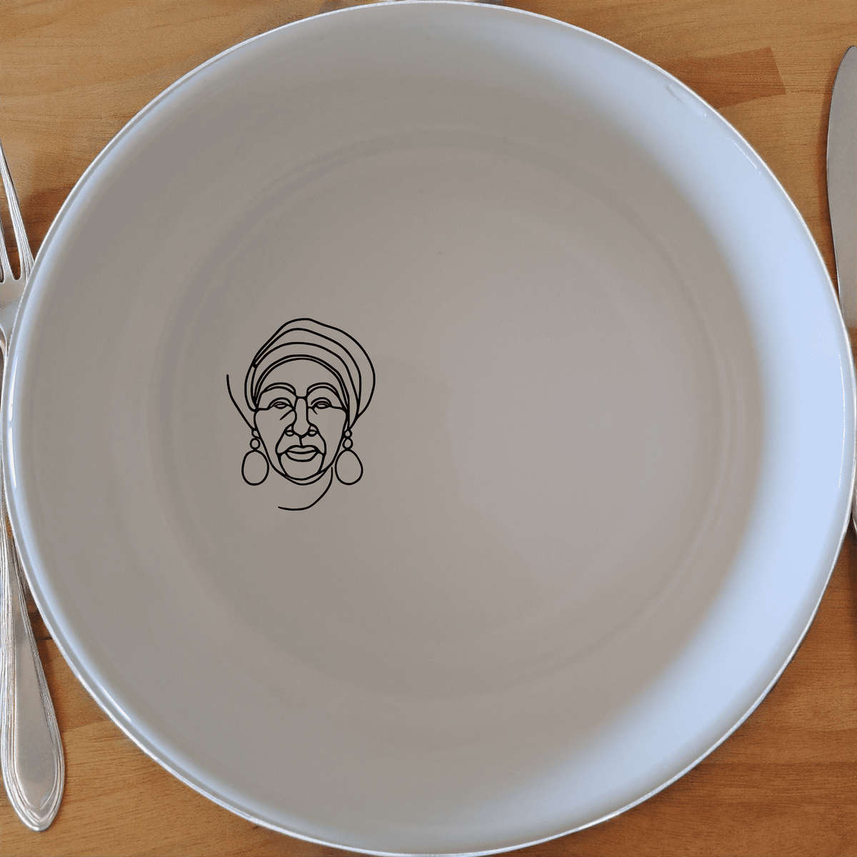 Face Of Old African Woman Bowl Set of 4 - Range 3