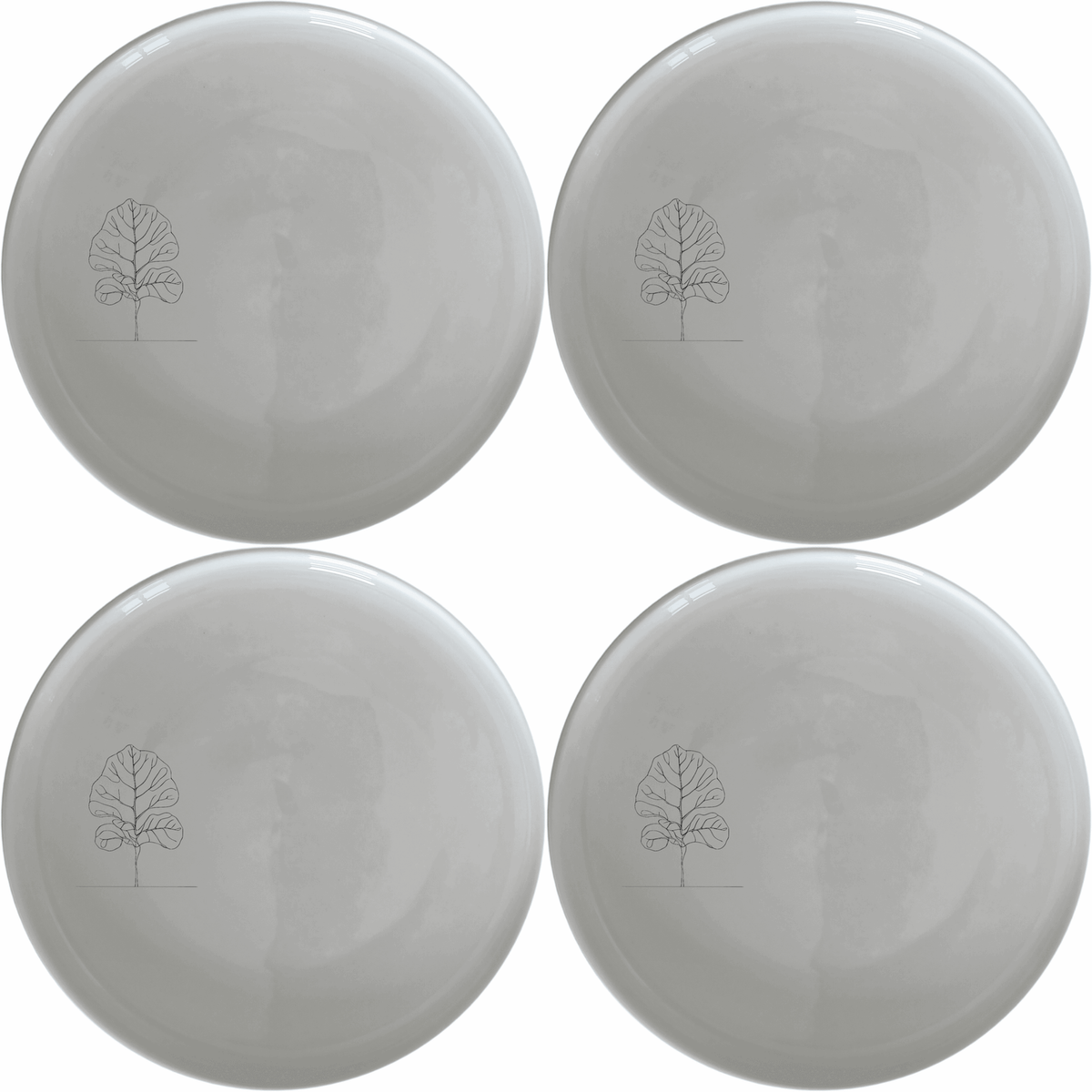 Fiddle Leaf Side Plate Set of 4 - Range 3