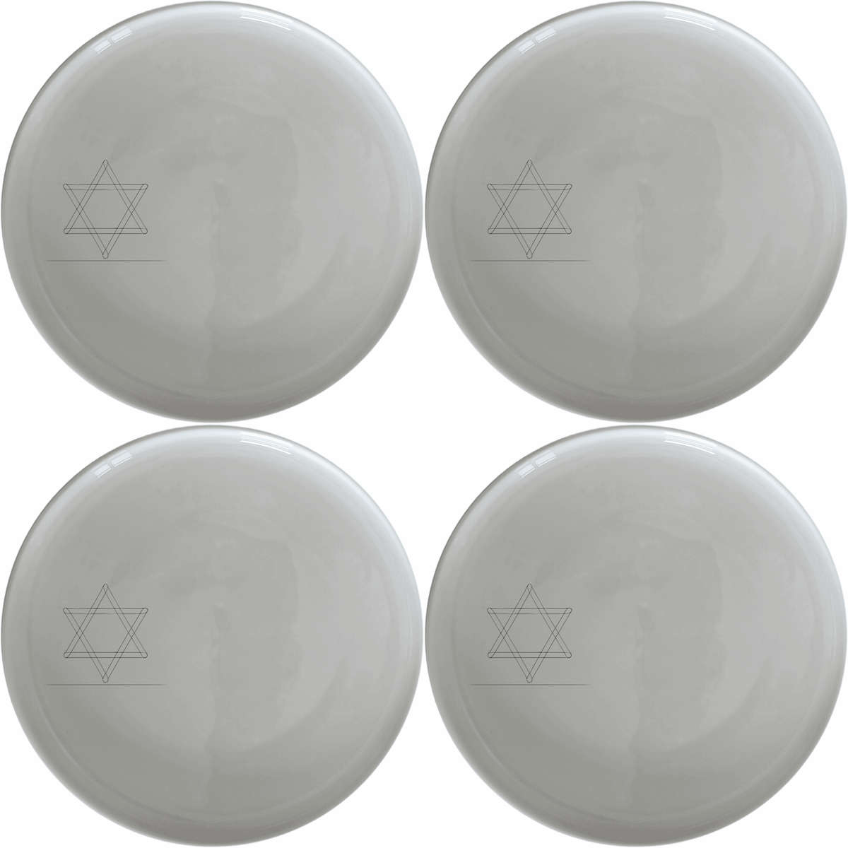 Jewish Imagery Dinner Plate Set of 4 - Range 2