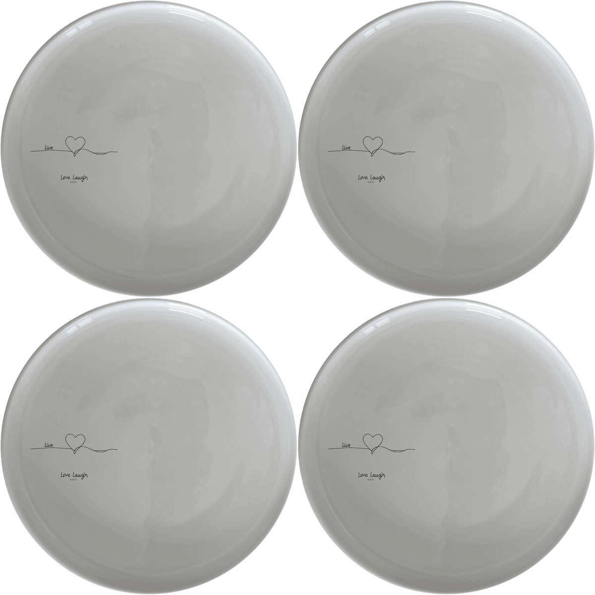 Live Love Laugh Dinner Plate Set of 4 - Range 2
