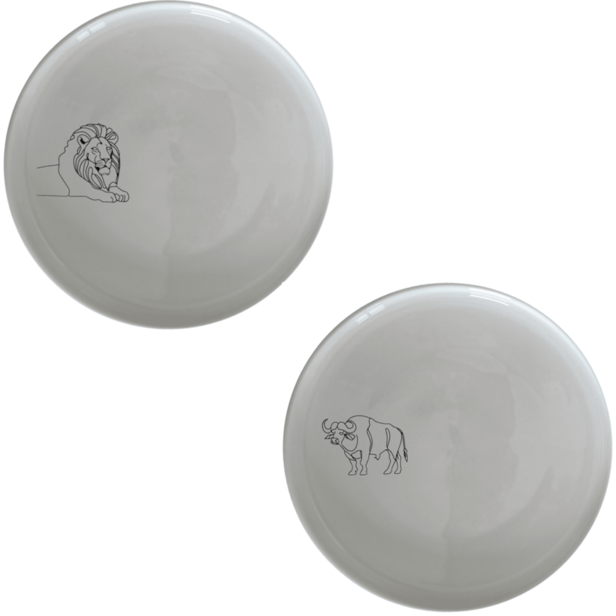 African Big Five Dinner Plate Set of 5 - Range 1