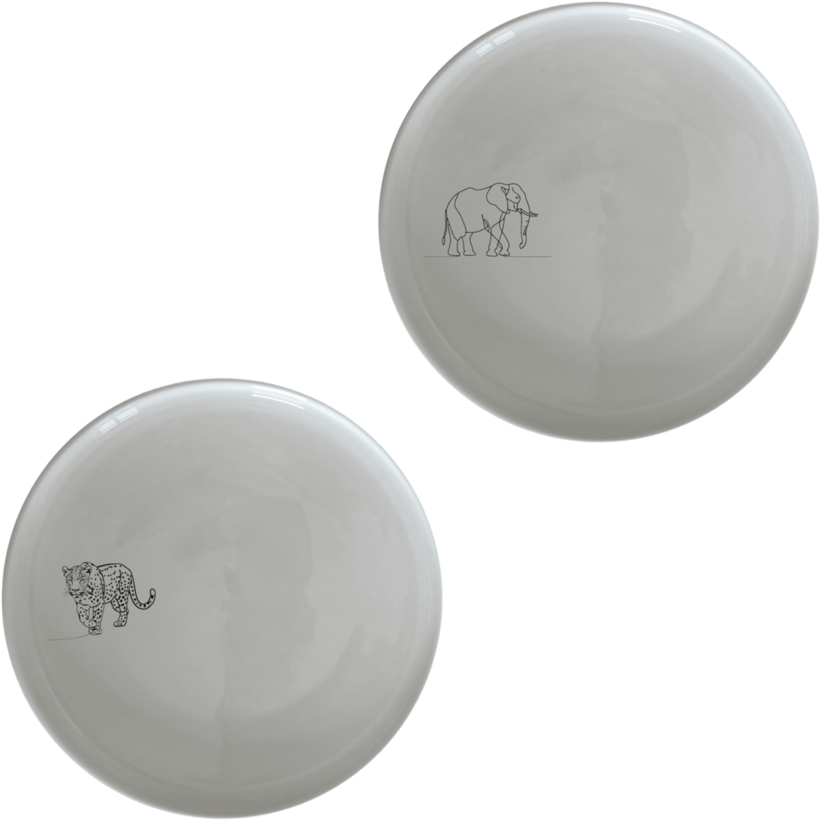 African Big Five Side Plate Set of 5 - Range 1