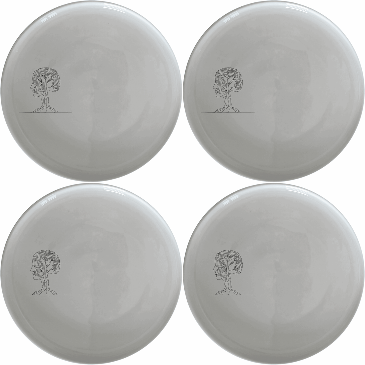 Tree Face Dinner Plate Set of 4 - Range 1