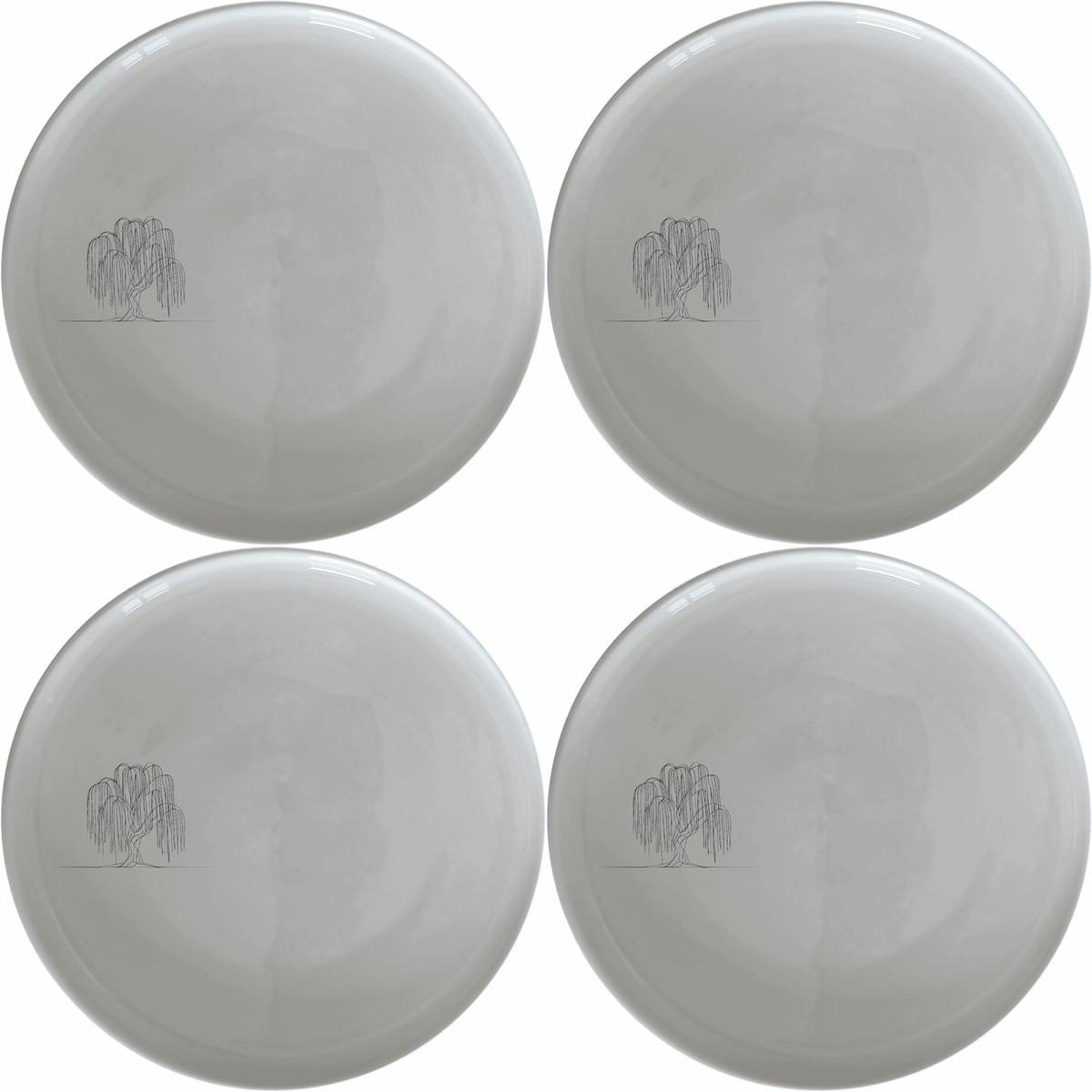 Weeping Willow Tree Side Plate Set of 4 - Range 1