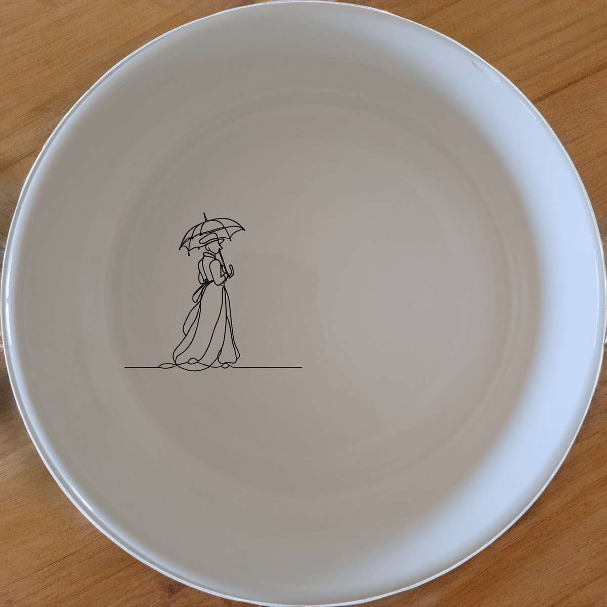 Victorian Woman Umbrella Bowl Set of 4 - Range 3