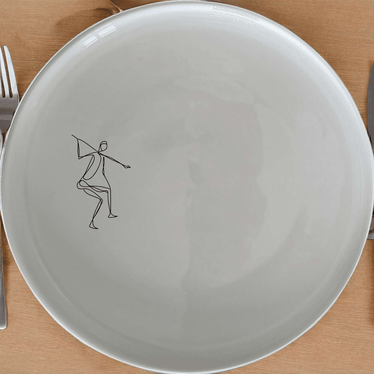 Khoi San Hunter Dinner Plate Set of 4 - Range 1