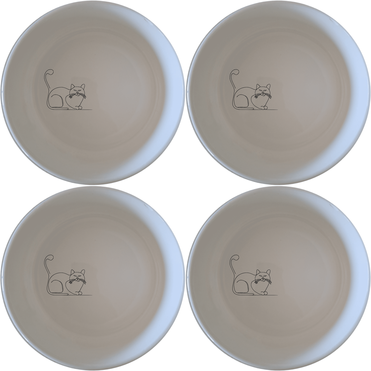 Grumpy Fat Cat Bowl Set of 4 - Range 3
