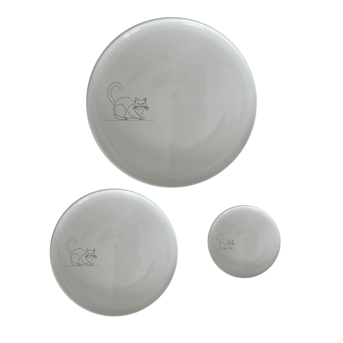 Grumpy Fat Cat Dinner Set of 12 - Range 1