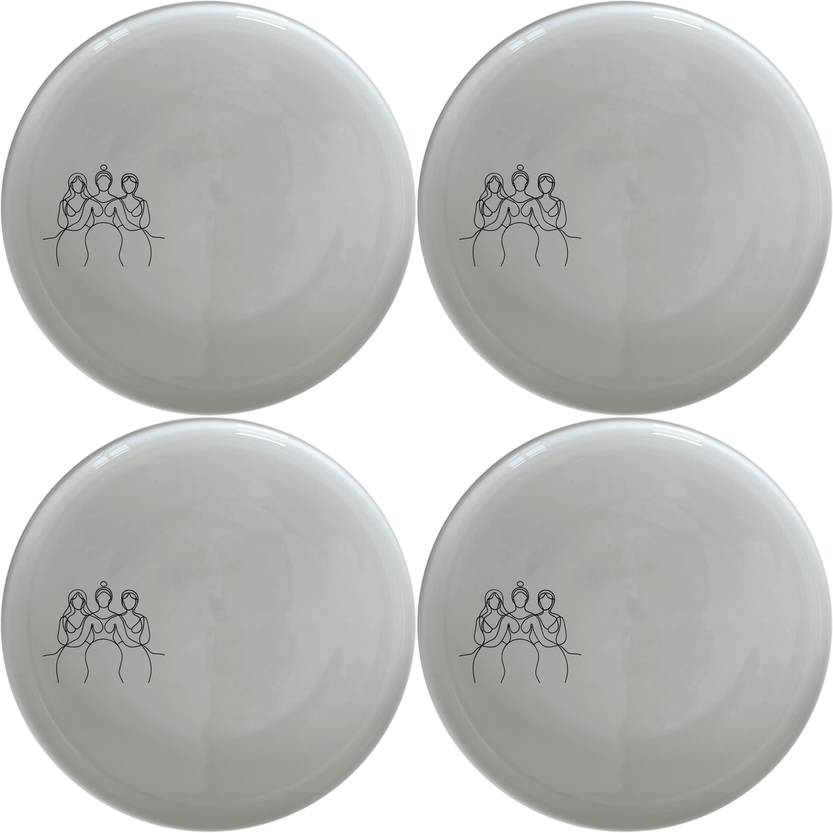 Unity Diversity Dinner Plate Set of 4 - Range 2