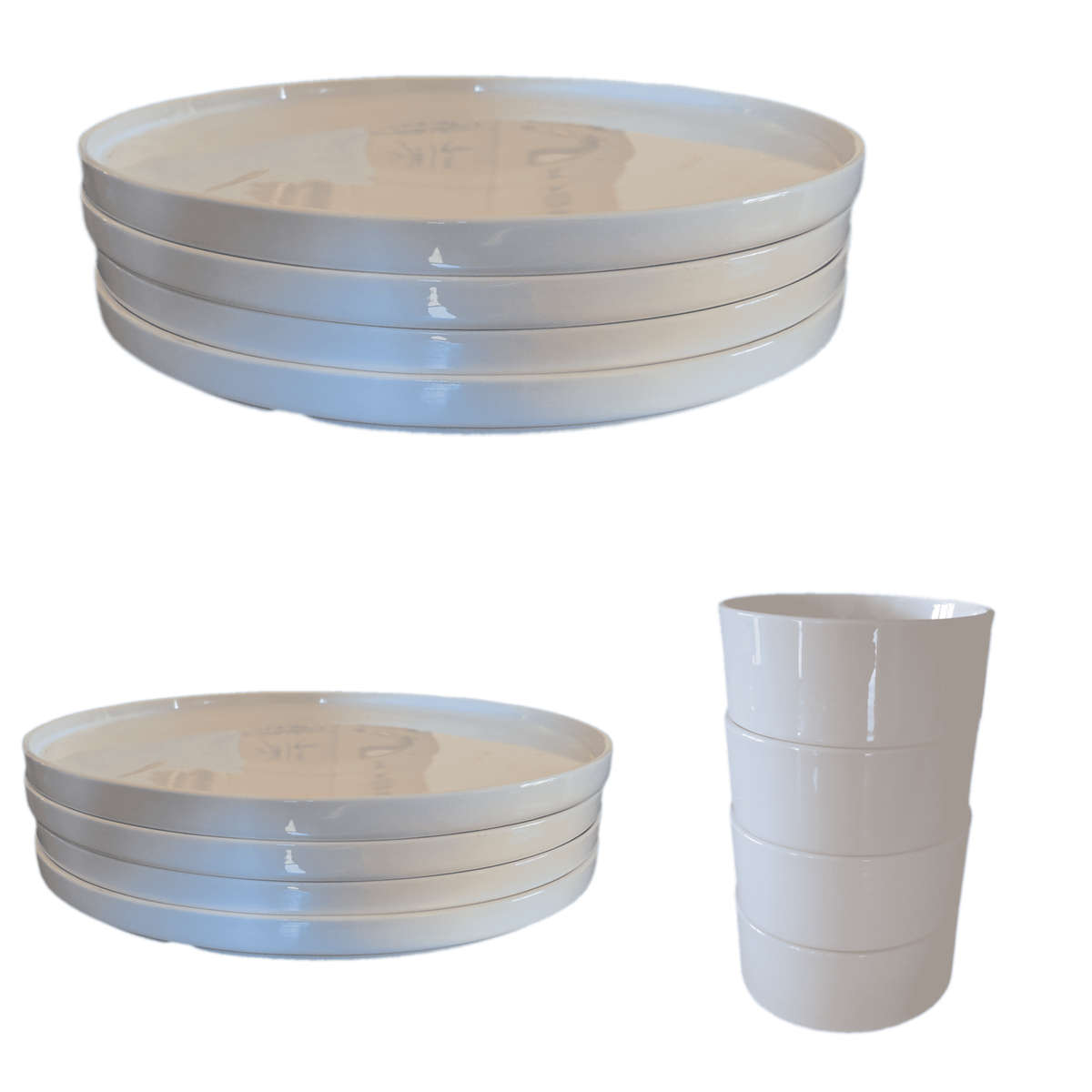 Line Art Faces Dinner Set of 12 - Range 2
