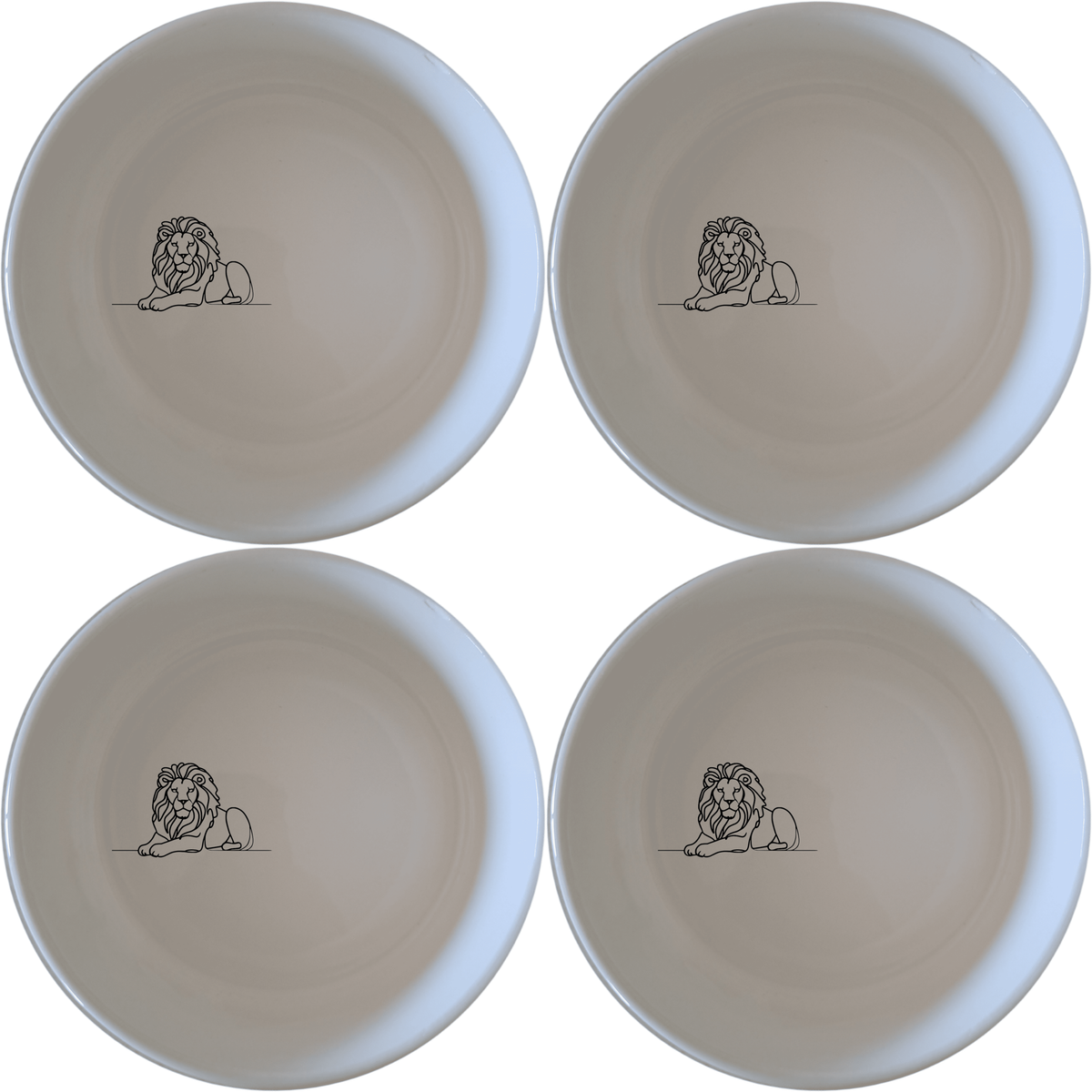 Crouching Lion Bowl Set of 4 - Range 2