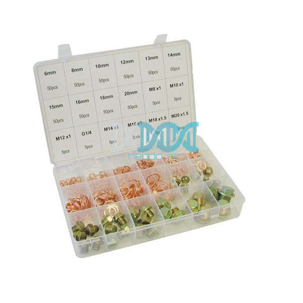 Assorted Copper Washers & Sump Plugs 534 Pieces