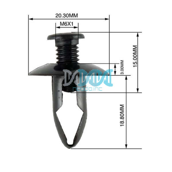 Panel Clips 6-8mm  - 50 Pieces