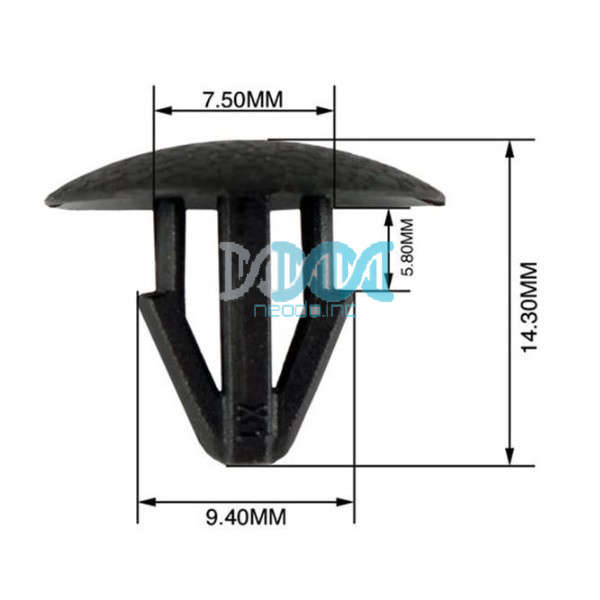Panel Clips 7.5-9.4mm (100 pieces)