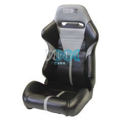 Reclining Racing Seat Pvc Grey & Black - Sold per pair
