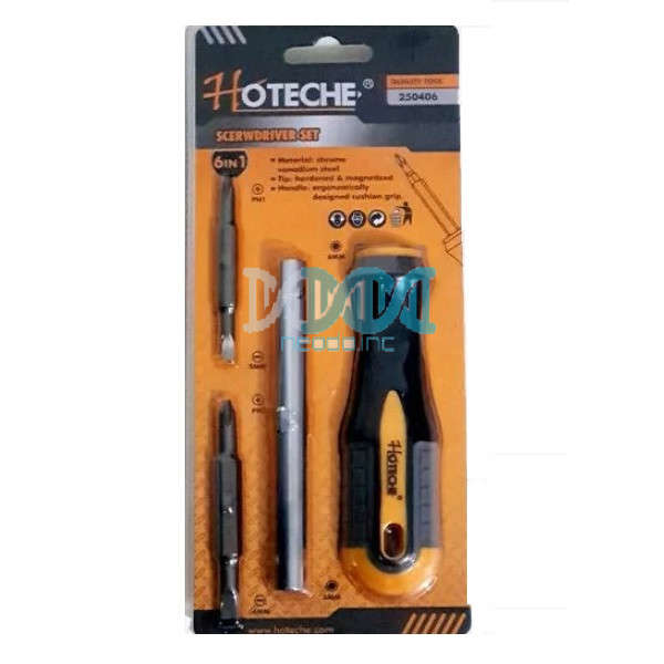 6 In 1 Screwdriver Set Philips/Flat