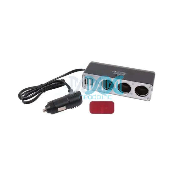 Cigarette Lighter Power Socket Extender with USB Charger Ports