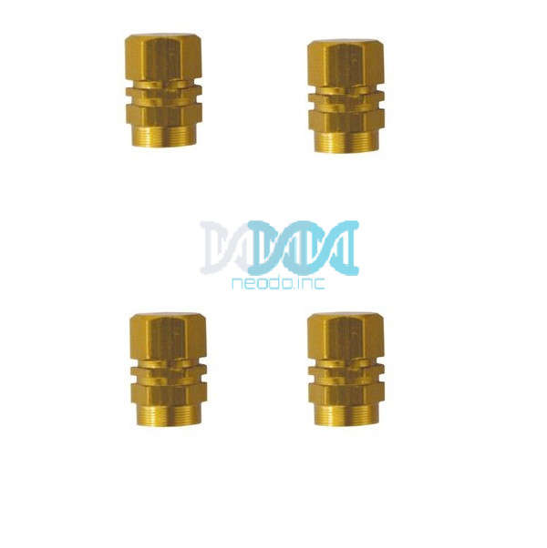 Valve Cap Set 4 Piece Blister Gold