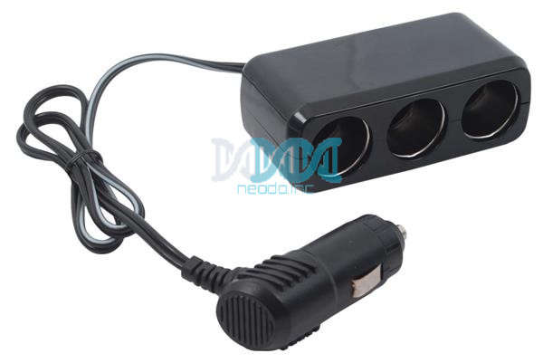 Car Socket Ports(3)With Extension