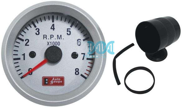 2 TACHOMETER SILVER/SILVER