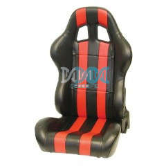 Reclineable Racing Seat Pvc Black/Red