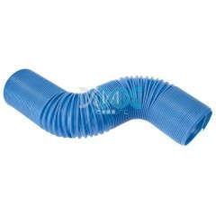 Plastic Concertina Air Hose - Blue