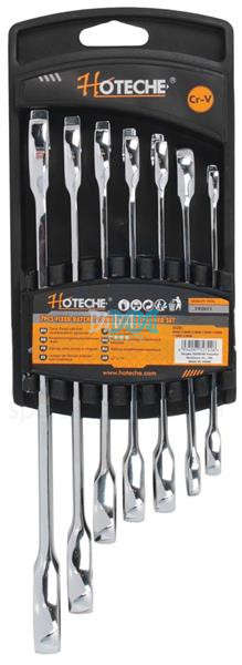 Ratchet Spanner Set 7 Piece Chrome Vanadium