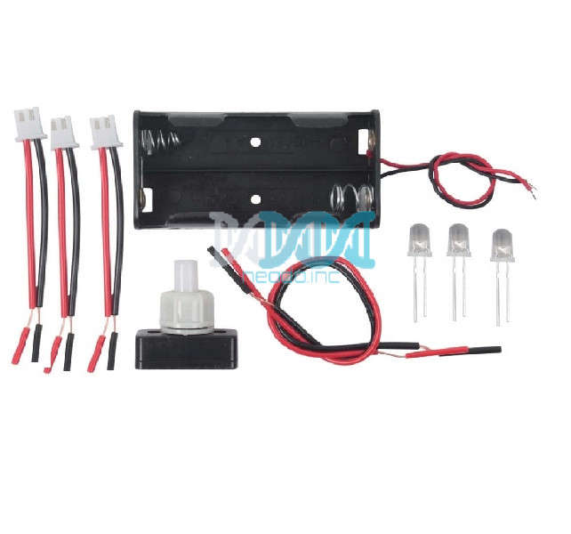 Project Electrical Kit For School Kids With 3 LED &amp; Switch