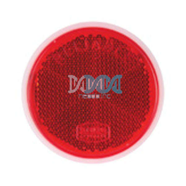 Round Red Reflector Adhesive Tape Fitting 63mm