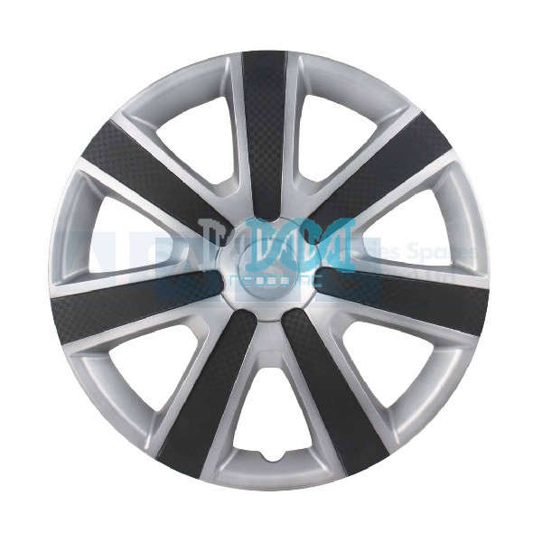 14 Grey &amp; Carbon Wheel Cover Set