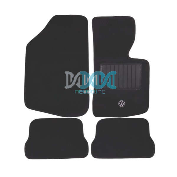 Carpet Set Golf / Jetta 1 Black 4 Piece