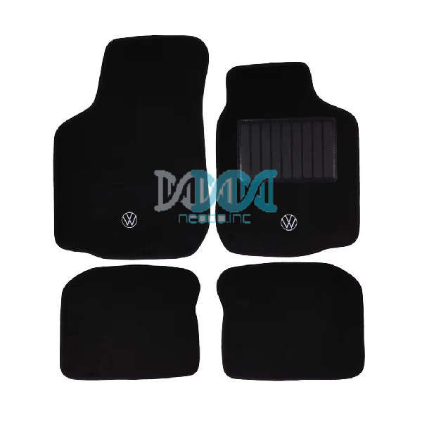 Carpet Set Golf / Jetta 2 Black 4 Piece