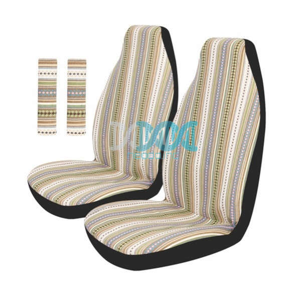 Car Seat Covers Covers Front Set Multi Color Stripes