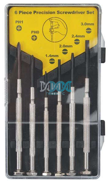 6Pc Jewellers Screw Driver Set
