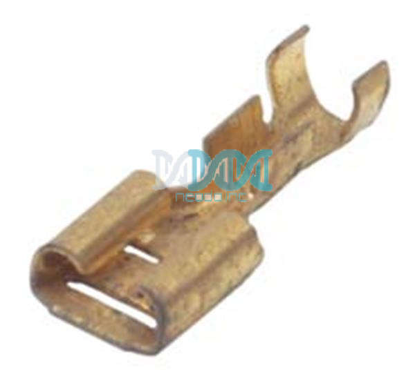 Brass Female Socket Terminal 6 3mm - 100 Pieces
