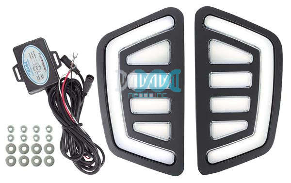 Grille Cob Led Day Running Lights Ford Ranger 2015 On
