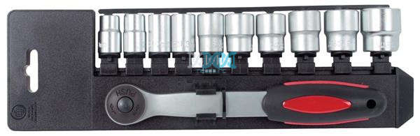 Socket Set 11Pc 3/8Dr.With Ratchet