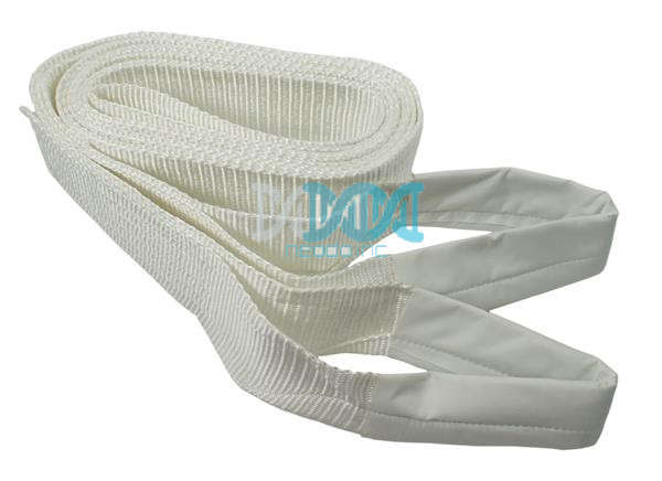Tow Strap White Nylon -Max Pulling Forge 6 ton - 75MMX3MMX5M