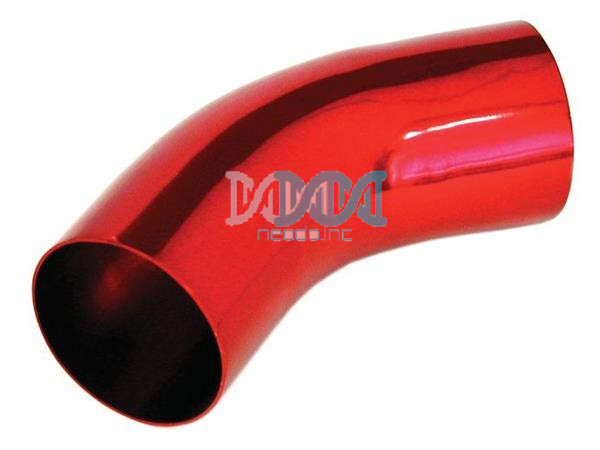 Induction Pipe 45 Degree - 76mm Red