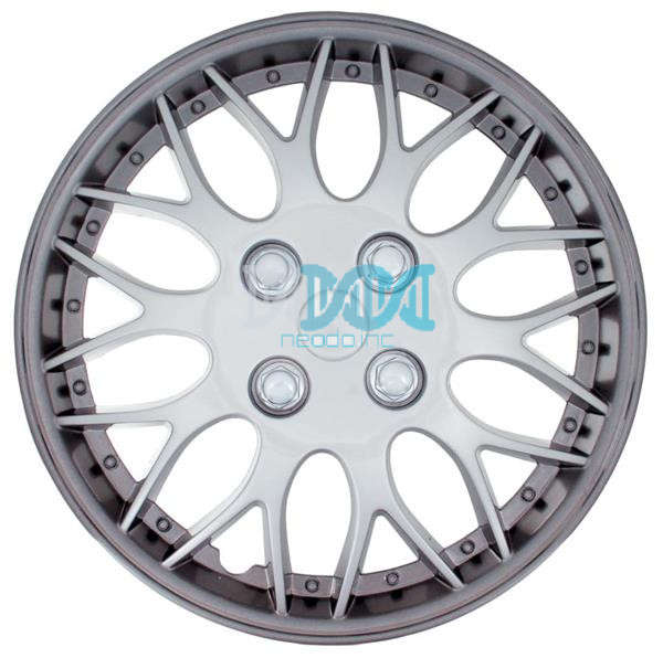 15 WHEEL COVER GUN METAL/SIL