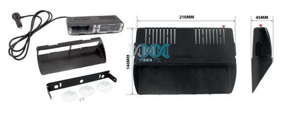 Led With Screen Beacon Lamp Green 210*45mm