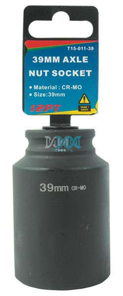 Axle Socket Hd 1/2Dr 39mm 12Pt.