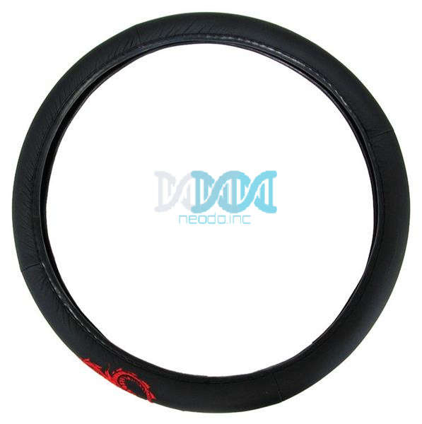 Steering Wheel  Cover With Dragon Black