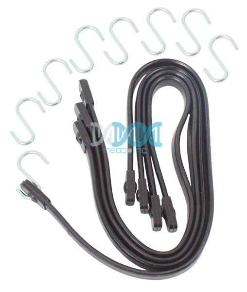 4 Piece Rubber Baggage Strap