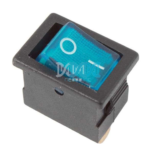 Rocker Switch Blue Mini On-Off 12V