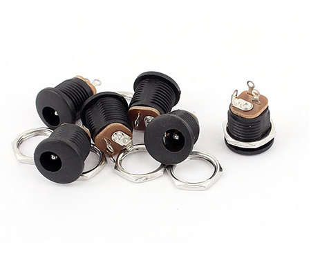 DC Power Connector Panel Mounted - 2 pack