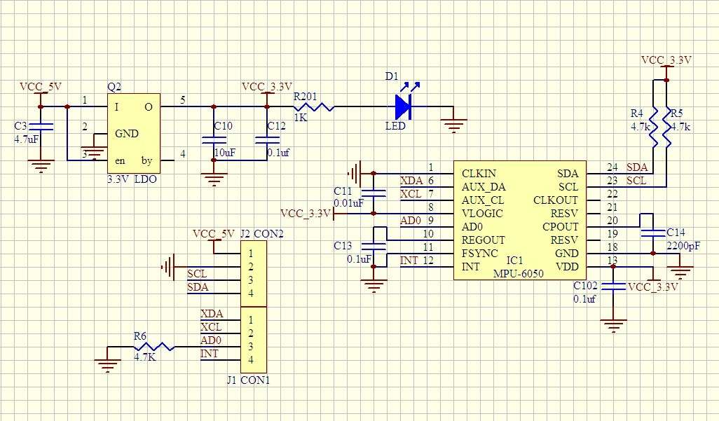 6 DOF Module Triple Axis Acceleration & Gyroscope