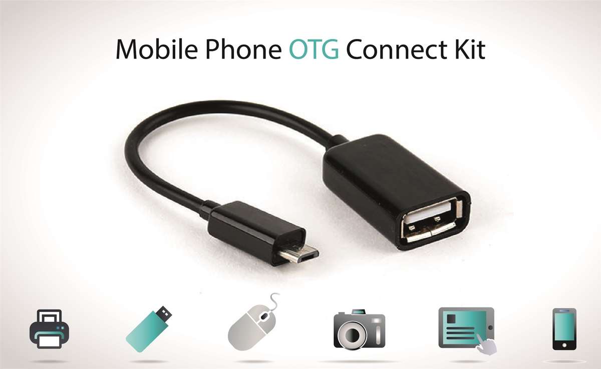 USB Female to micro Mobile phone OTG Connect Kit