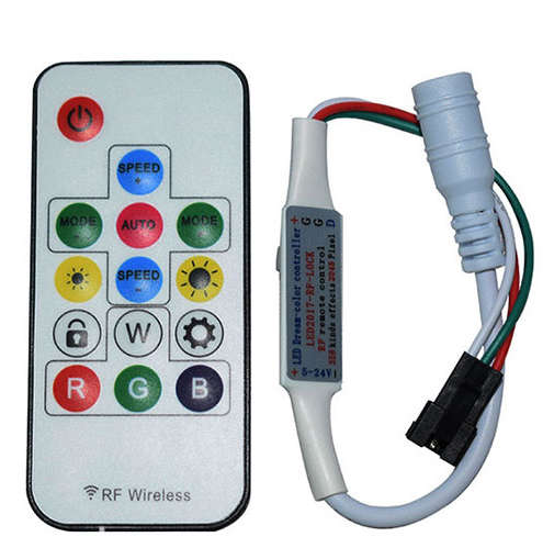 WS2812 LED Controller with IR Remote