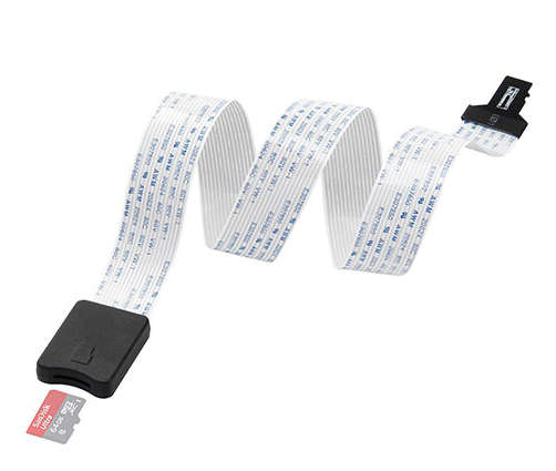 TF Male to Micro SD Card Female Flexible Card Extension Cable Extender Adapter (48cm)